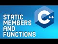 C++ Tutorial for Beginners 31 - Static Members and Functions