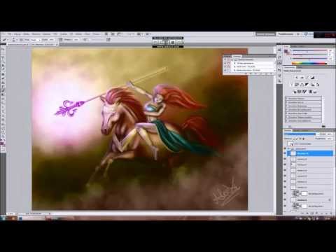 Fantasy Warrior (film speed painting)