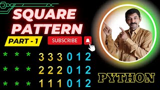 Python Square Pattern | Single Logic for All Square Based Pattern Using Python