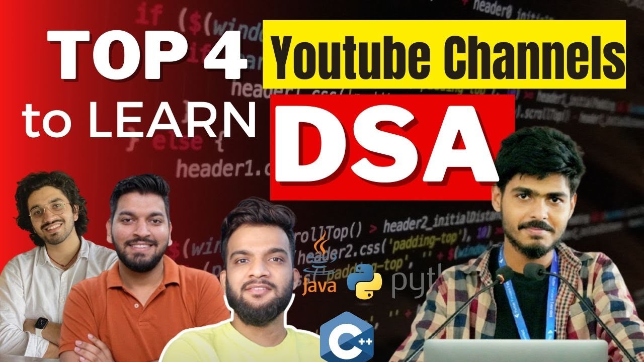 Best Youtube Channels To Learn Dsa For Free Placement Data Structures