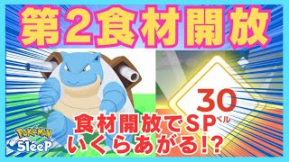 【無課金】シアンの砂浜で大活躍したカメックスが第2食材開放した結果SPが激増!!＠トープ洞窟【ポケモンスリープ】社畜OLの無課金ゲーム実況攻略記20231012