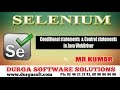 Selenium - Conditional  and Control statements  in java WebDriver