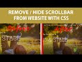 How to remove the scrollbar in website with one line of CSS