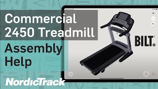 Commercial 2450 Treadmill (NTL17229.6): How to Assemble