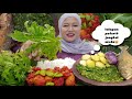 MUKBANG JENGKOL MUDA, LALAPAN BATANG PEPAYA, TELUR PUYUH, IKAN ASIN, MAKANAN SUNDA