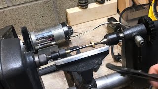 LOW-COST way to convert your wood lathe to VARIABLE speed (possibly free) treadmill motor