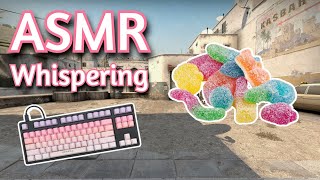 ASMR Gaming | CS2 DUST II EATING CANDY | Whispering + Keyboard/Mouse Sounds 💤