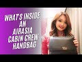 WHAT'S INSIDE AN AIRASIA CABIN CREW HANDBAG? || CABIN CREW DIARIES