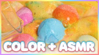 [Color Play EP1] : Bath Bomb 🛀 | Satisfying Video / ASMR / Satisfying and Relaxing Video