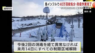 高病原性鳥インフルエンザで４０万羽殺処分・防疫作業完了　盛岡市の養鶏場　今季岩手県内３例目　 (25/01/17 22:00)