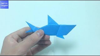 How to make a paper SHARK - Origami Shark Tutorial