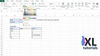 Excel Log Base 2