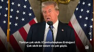 Donald Trump: Erdoğan çok zeki birisi