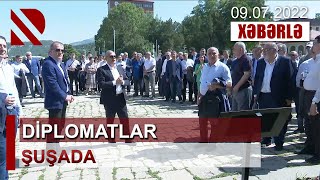 Diplomatlar Şuşada - Azərbaycanın xarici ölkələrdəki səfirləri şəhərlə tanış olublar