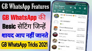 GB WhatsApp hiddan features 2021 || GB WhatsApp Besic Setting & tricks || gb whatsapp new features