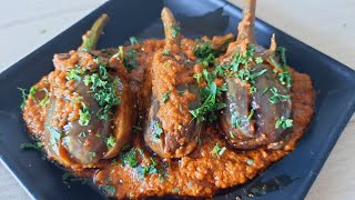 Bharli Vangi Recipe | मसालेदार भरली वांग्याची भाजी | Bharwan Baingan | Stuffed Brinjal | Total Tadka