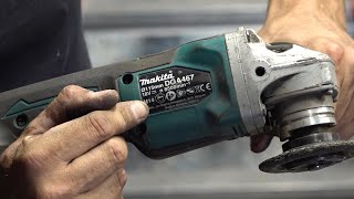 working with my MAKITA 18V Corner Grinder DGA467