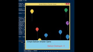 Simple Balloon Shooter Game using Python