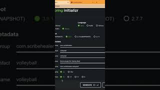 Using spring initializer to get spring framework boilerplate code #spring #java #springframework