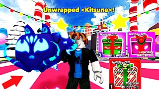 I Opened Mythical Kitsune On Random Gifts Event [🎁XMAS] Blox Fruits