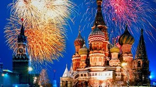 The best Synchronized Fireworks Show 2015 Moscow New!!!