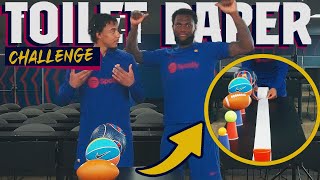 KOUNDE & KESSIE face off in the TOILET PAPER CHALLENGE 🧻🤪