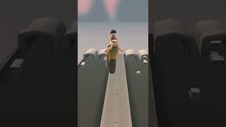 turbo dismount crash test no damage #unique gaming#shorts#