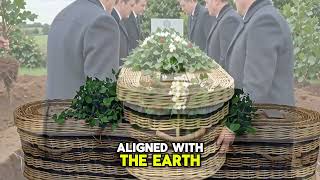 Personalized Green Funeral Ideas 🧵 Hand-woven willow coffins with custom details. #EcoCoffin
