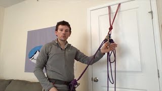 Advanced AMGA SPI Skills - Tying into the middle of the rope and yoyoing a belayed releasable rappel