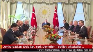 Türkiye Cumhurbaşkanı Sn. Recep Tayyip Erdoğan TDT Aksakallar Konseyi Heyetini kabul etti