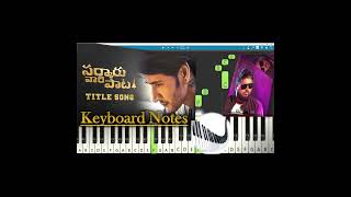 Sarkaru Vaari Paata Title Song Piano Cover | Shorts | Thaman S | Mahesh Babu