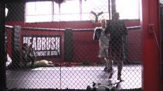 Mark Hominick hits mits in Python Striker (2).MTS