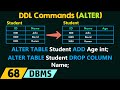 DDL Commands - ALTER