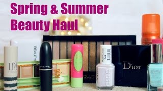 Spring/Summer Beauty Haul 2015 | Drugstore & High End Swatches & First Impressions | FoodishBeauty