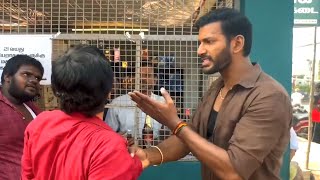 Vishal Angry And Fight With Drunk People At Tasmac - Viral Video | Rathnam Movie Shooting