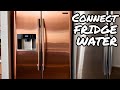 How to run water line to fridge