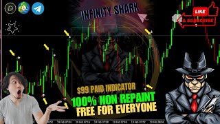 INFINITY  SHARK ‼️$99 PAID MT4 INDICATOR💸 FREE FOR EVERYONE🔥| DOWNLOAD NOW ↙️#infinitymt4reality