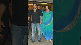bhai Salman Khan with step mom Helen 🤗 maa bete ki jodi #salmankhan #helen