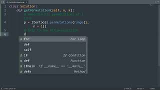 Leetcode 60. Permutation Sequence in Python | Python Leetcode | Python Coding Tutorial | Python ASMR