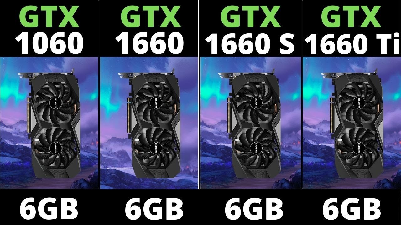 GTX 1060 VS 1660 VS 1660 SUPER VS 1660 TI IN 2021 - YouTube