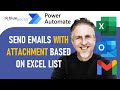 Send Mass Emails (Gmail or Outlook) From Excel Automatically, With Attachment Based on Excel List