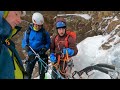 ice climbing pinnacle gully mount washington jan. 2024