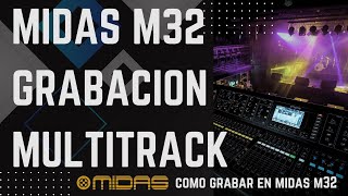 Multitrack Midas M32, recording studio