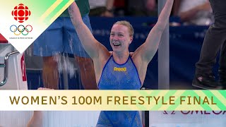 Usual suspect atop the leader board in women’s 100m freestyle final in Paris | #paris2024