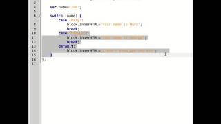 lesson 9 switch statement | JavaScript Course