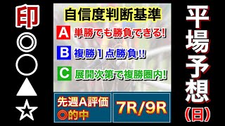 2021年 4月11日　中山・阪神　平場予想　全レース