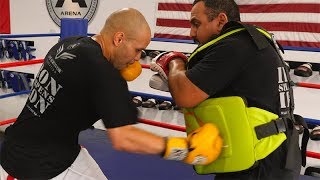 Pro Boxer Ulises Sierra in Training Camp at The Arena