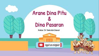 Bahasa Jawa Kelas 4 | Jeneng Dina Pasaran