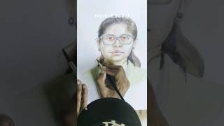 live watercolor portrait, painting