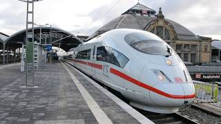 403 037 als ICE 1004 (ICE-Sprinter) in Halle (Saale) Hbf am 20.01.2018